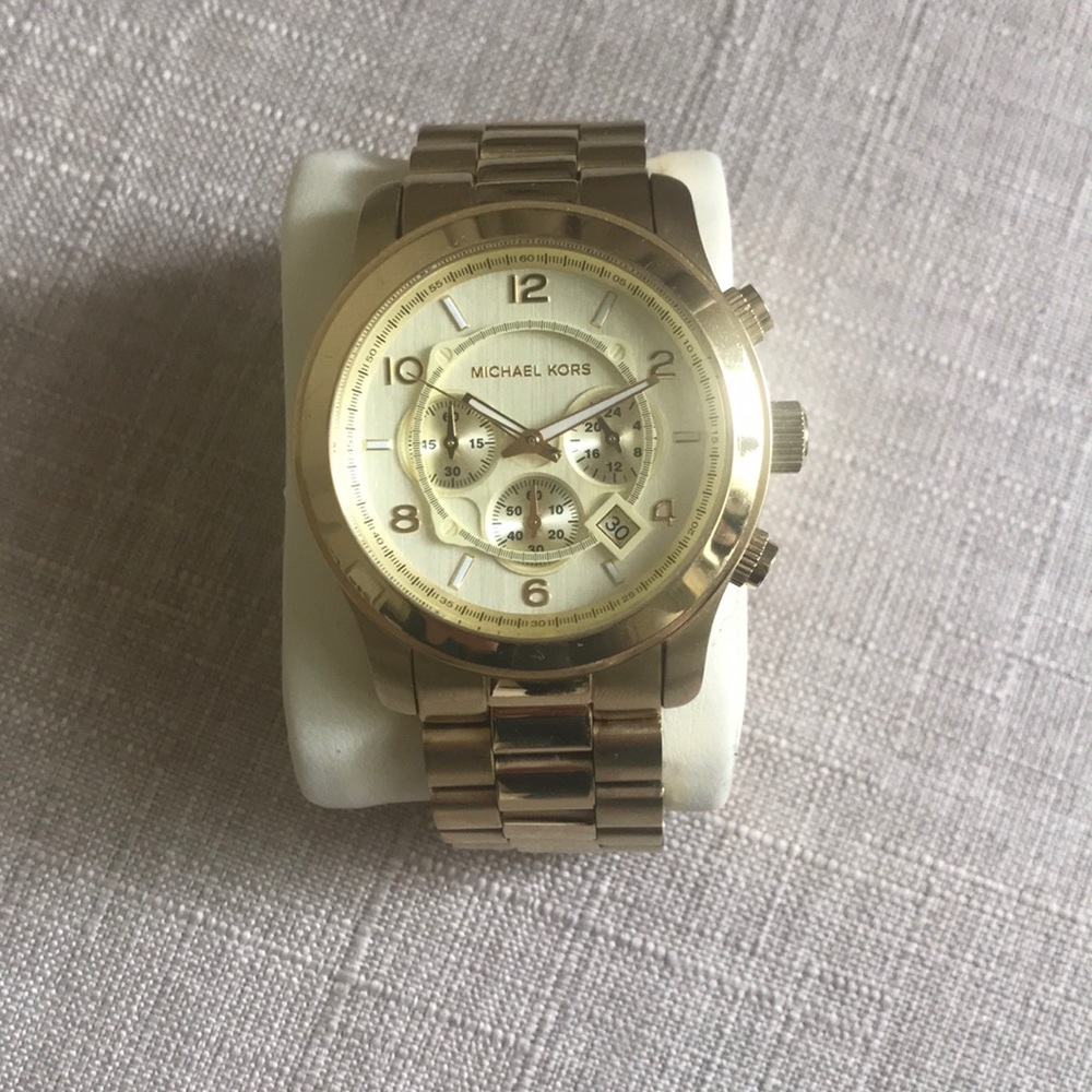 Michael Kors 45mm gold watch